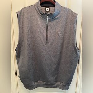 Gray Sleeveless Quarter-Zip Pullover Golf Vest